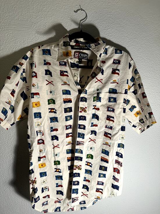 Chaps Other - Chaps State flag button down